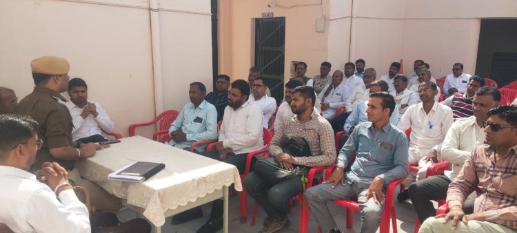 होली पर्व को लेकर भानीपुरा थाने में शांति समिति की बैठक आयोजित