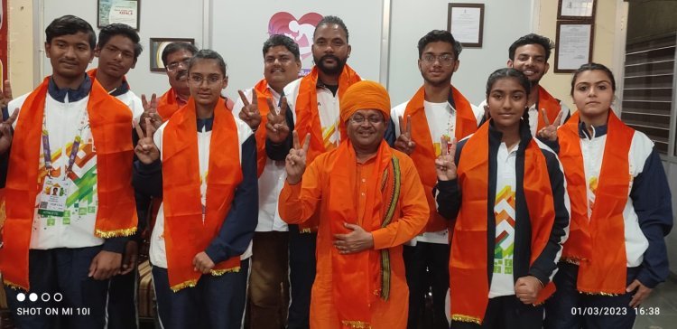 खिलाड़ियों का राजस्थान थांग ता संघ की और से किया गया सम्मान
