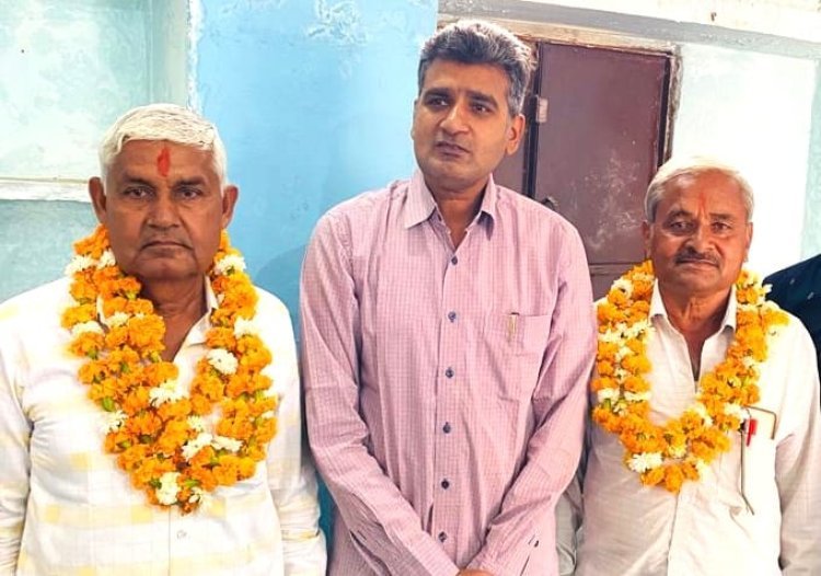 मांगी लाल धाकड़ समाज अध्यक्ष व शंकर लाल बने मंत्री