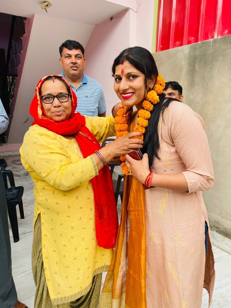 भादवाड़ी की बेटी ने हरियाणा की राजनीति में किया नाम रोशन