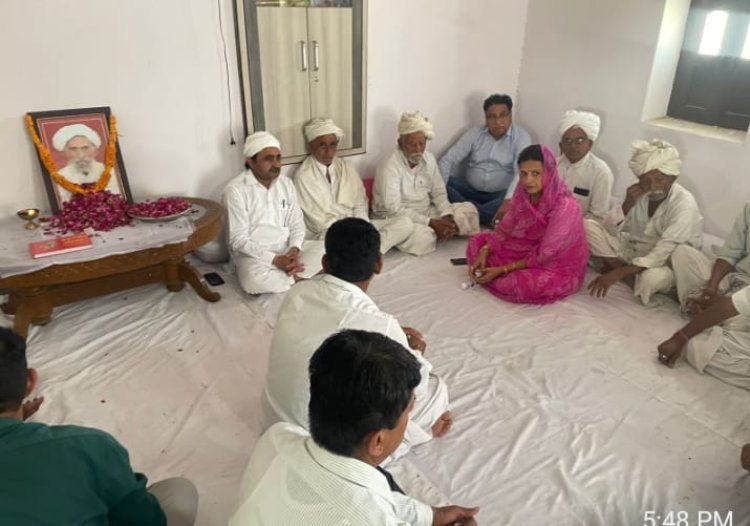 भाजपा नेत्री चौधरी ने दी समाज सूधारक सारण को  श्रद्धांजलि।