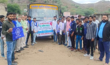 एससी एसटी की महापंचायत में छीतौली से सैकड़ों की संख्यां मेंलोग पहुंचे जयपुर 