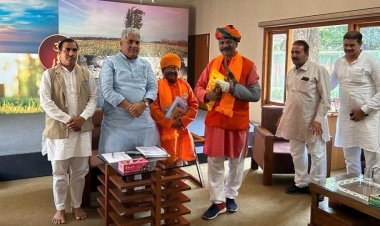 ब्रजभूमि कल्याण परिषद की टीम ने, भूपेंद्र यादव से मिलकर मेवात विकास बोर्ड भंग कराने की मांग की