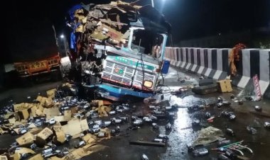 सड़क हादसे में हुई ट्रक चालक की मौत