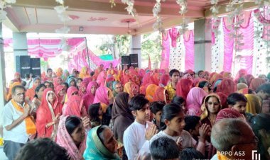 पालवास गौशाला करणी माता मंदिर में गौ सेवा संकल्प के साथ हनुमत कथा का विश्राम