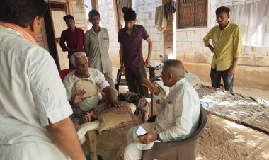 विधायक ने सुंधा माता का दर्शन कर किया क्षेत्र का दौरा