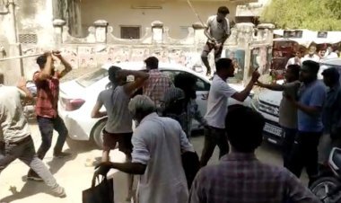 सरेआम कार पर भांजी लाठियां, विडियो वारयल