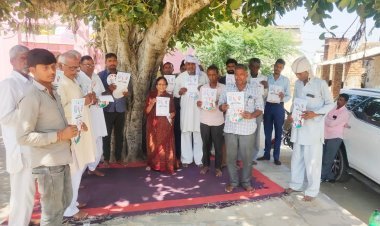 हाथ से हाथ जोडो अभियान के तहत किया जनसम्पर्क