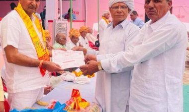 बालाजी धाम ठीकरिया में सम्मान समारोह आयोजित 