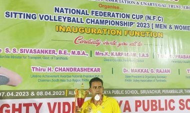 शीशराम गुर्जर ने पैरा वॉलीबॉल में  सिल्वर मैडल जीतकर राजस्थान का नाम रोशन किया 