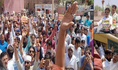 सैंकड़ों लोग पहुंचे गिरफ्तारी देने, 150 लोगों को पुलिस ने किया डिटेन तेज हुआ सुजला जिले का आन्दोलन 