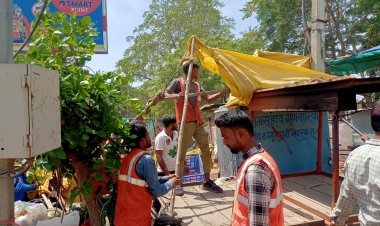 नगर परिषद् की टीम ने अतिक्रमियों के खिलाफ की सख्त कार्रवाई