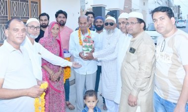 नवनिर्वाचित चैयरमेन का वार्डवासियों ने किया स्वागत