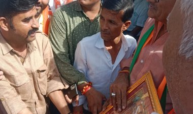 नेता प्रतिपक्ष राठौड़ पहली बार राजलदेसर आने पर भाजपा नेताओं ने किया जोरदार स्वागत