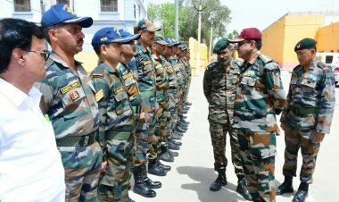 ढांढ़ण में चल रहे एनसीसी शिविर का कर्नल विरेन्द्र ने किया निरीक्षण