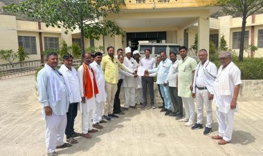 मांगों को लेकर सरपंचों ने मुख्यमंत्री के नाम ज्ञापन सौंपा