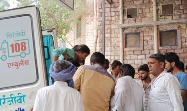 सड़क हादसे में पिता की मौत, तीन बच्चे हुए घायल