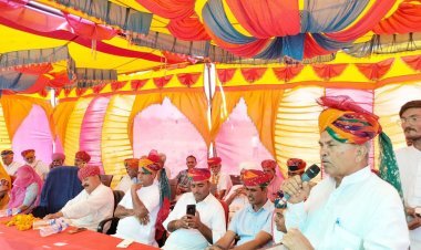 बाछड़ाऊ प्राथमिक स्वास्थ्य केंद्र का किया शिलान्यास