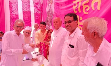 कांग्रेस नेता पूसाराम गोदारा ने किया राहत शिविर का शुभारंभ