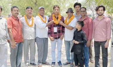 आप पार्टी का ब्लॉक अध्यक्ष मनोनीत होने पर खान का किया स्वागत