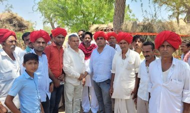 पदमाराम मेघवाल ने किया जनसंपर्क