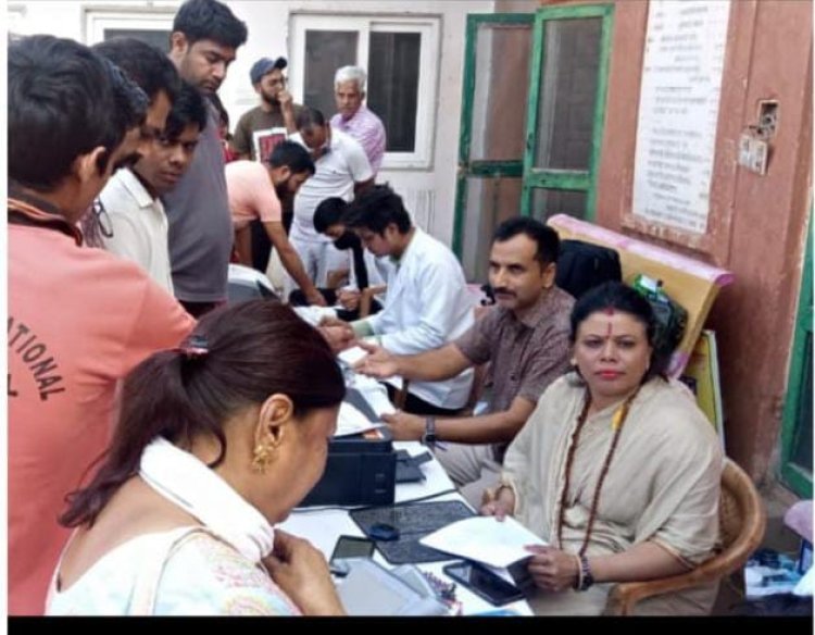रास्ट्रीय मानव मित्र संस्था मेडिकल हेल्थ केम्प का आयोजन