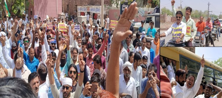 सैंकड़ों लोग पहुंचे गिरफ्तारी देने, 150 लोगों को पुलिस ने किया डिटेन तेज हुआ सुजला जिले का आन्दोलन 
