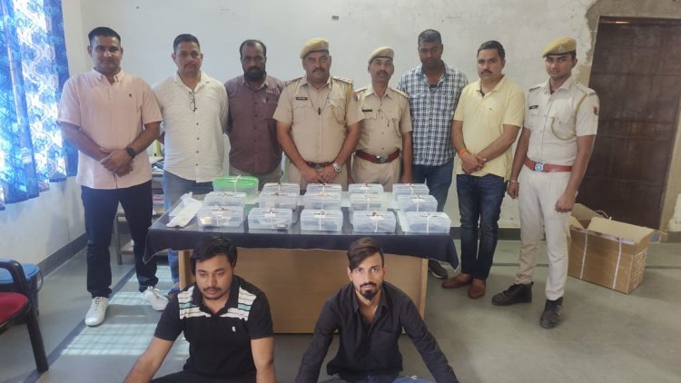 भिवाड़ी पुलिस के हत्थे चढ़े दो बदमाश