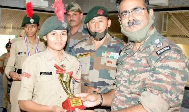 प्रशिक्षण शिविर में कैडेट्स का किया सम्मान