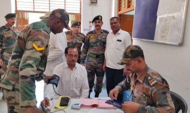 आर्मी कैंट जालीपा स्वास्थ्य जांच एवं उपचार शिविर का हुआ आयोजन