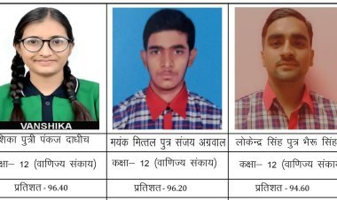 सीबीएसई परीक्षा परिणाम घोषित केन्द्रीय विद्यालय चूरू के विद्यार्थियों ने मारी बाजी