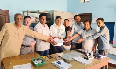 बंद पड़ी गिरदावरी साइट को चालू करने की मांग को लेकर ज्ञापन दिया