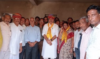 केश कला बोर्ड के अध्यक्ष का सेन समाज ने श्रीमाधोपुर में किया स्वागत।