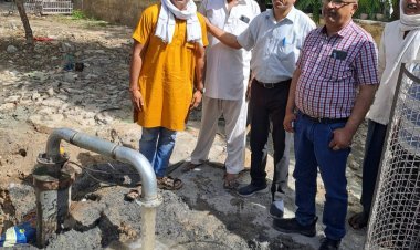 जिला कलक्टर के निर्देशन पर सभी 9 बोरिंग के कनेक्शन एक दिन में किए