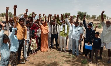 ग्राम रामदेवरा की ढाणियों में आपणी योजना के पाइप लाइन बिछाने की मांग