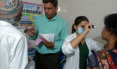 260 मरीजों की आंखों की जांच की व 19मरीजों को मोतियाबिंद ऑपरेशन के लिए चिन्हित किया