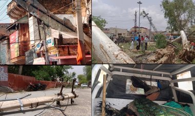 तूफान से हुआ करोड़ों का नुकसान, एक युवक की हुई मौत 