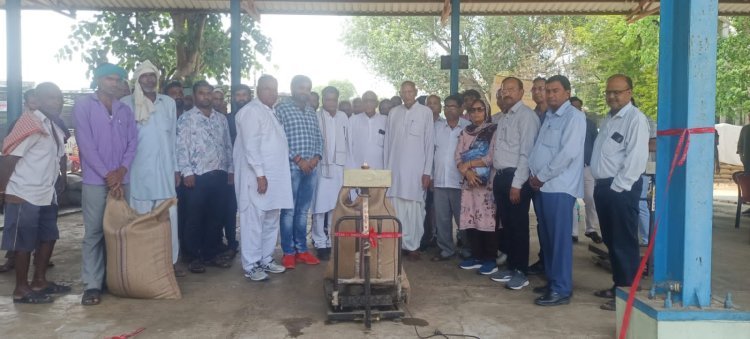 समर्थन मूल्य पर सरसों, चना खरीद केंद्र का शुभारंभ