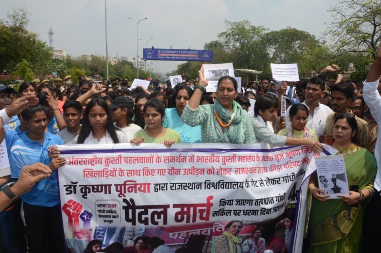 पहलवान खिलाड़ियों को न्याय नहीं मिलने तक जारी रहेगा संघर्ष- डॉ. कृष्णा पूनिया