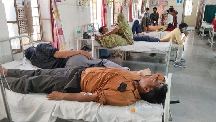 फूड प्वाइजनिंग मामले में दूसरे दिन भी अस्पताल में आए डेढ़ सौ से अधिक मरीज