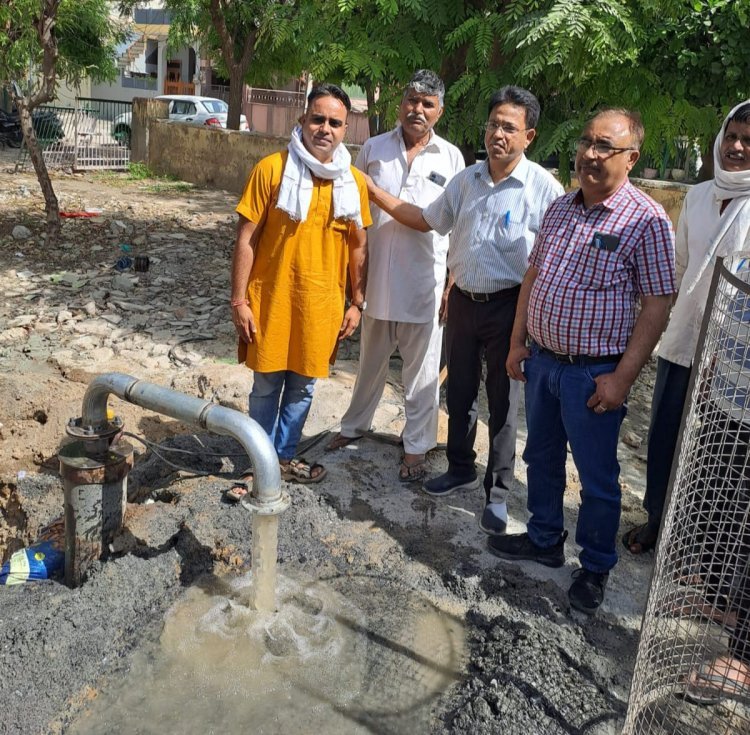 जिला कलक्टर के निर्देशन पर सभी 9 बोरिंग के कनेक्शन एक दिन में किए