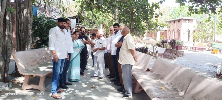 झोटवाड़ा शमशान भूमि पर असामाजिक तत्वों द्वारा कब्जा करने का प्रयास किया विफल।