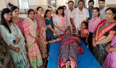 मुंबई प्रवासी अग्रणी समाजसेवी उद्योगपति गोपाल कृष्ण मित्तल के द्वादशे पर रविवार को रक्तदान लगाया गया।