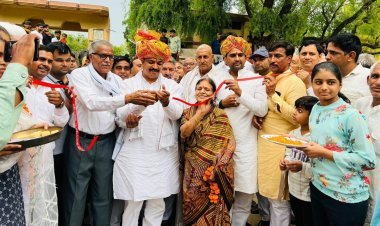 मंत्री जूली ने किया अम्बेडकर भवन का शिलान्यास