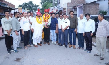 विभिन्न सामाजिक संगठनों ने उदित आर्य का  हर्षोल्लास के साथ किया अभिनंदन 