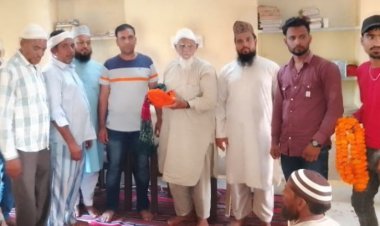 अध्यक्ष बनने पर गाजी का किया स्वागत 