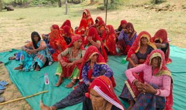 बागोरा में कचरा डालने का ग्रामीणों ने किया विरोध....