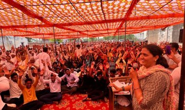 सादुलपुर सांखू में आबादी भूमि विस्तार करवाने पर विधायक कृष्णा पुनिया का भव्य स्वागत