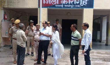 जिला कारागृह का मासिक निरीक्षण कर व्यवस्थाओं का लिया जायजा