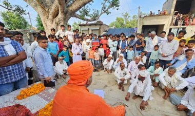 सांसद महंत बालक नाथ योगी ने किशनगढ़ विधानसभा की ग्राम पंचायतों का किया दौरा   सांसद निधि से कराए जाएंगे लगभग 56 लाख रुपए के विकास कार्य